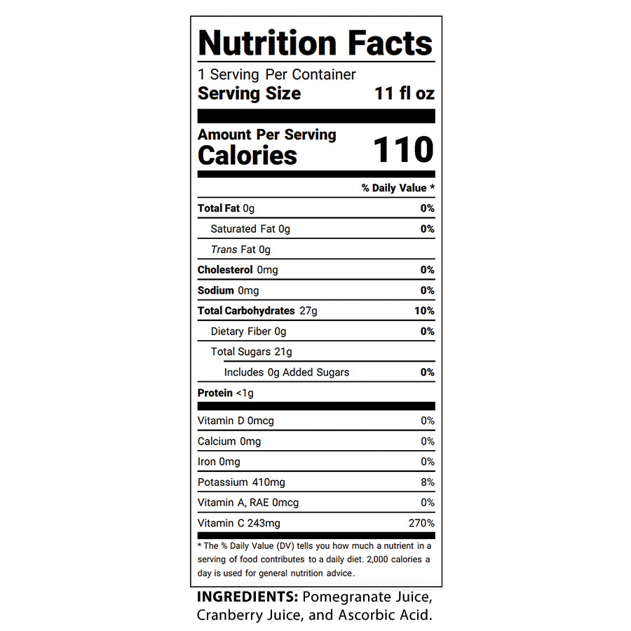 Cranberry Juice - Single 11 FL OZ