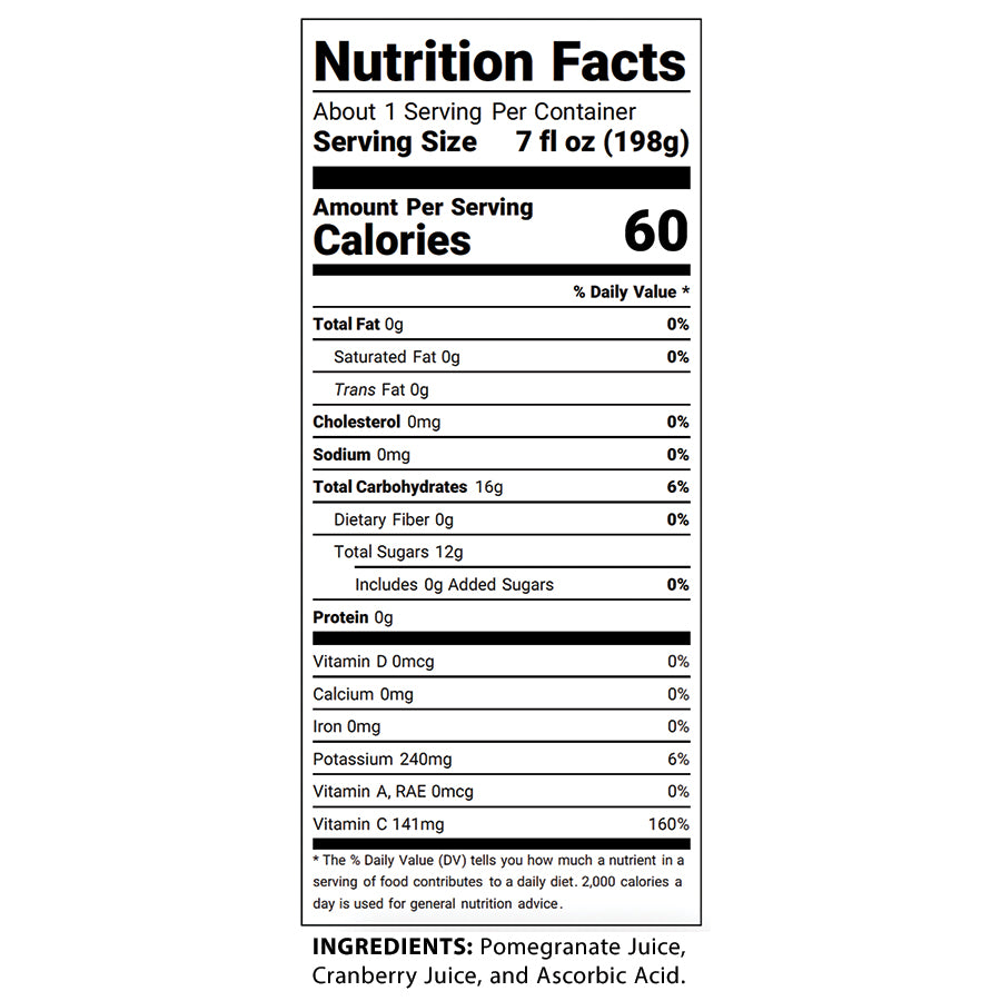 Cranberry Juice - Single 7 FL OZ